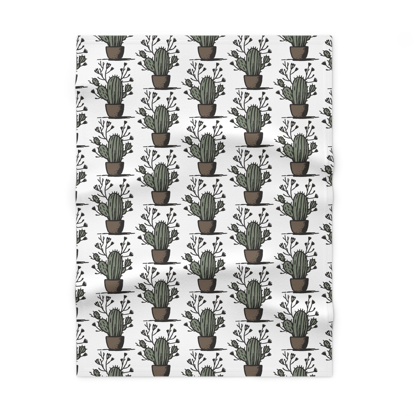 Cactus Soft Fleece Baby Blanket