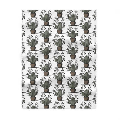 Cactus Soft Fleece Baby Blanket