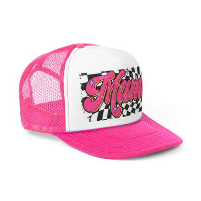 Mama Checkered Trucker Cap