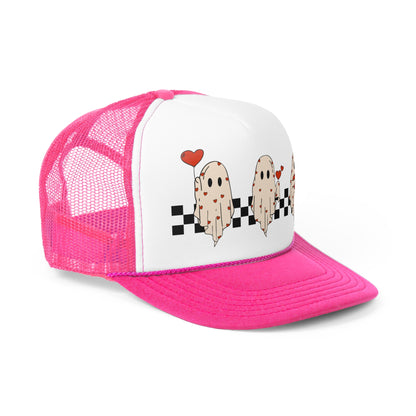 Valentines Ghost Trucker Caps