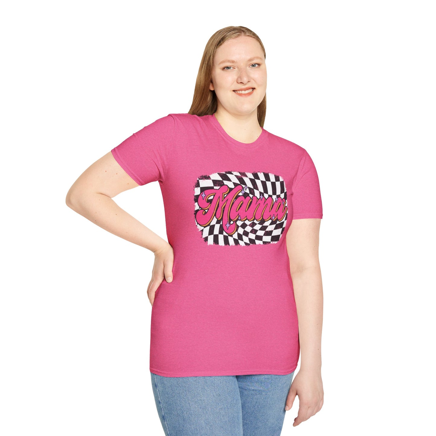 Checkered Mams Unisex Softstyle T-Shirt