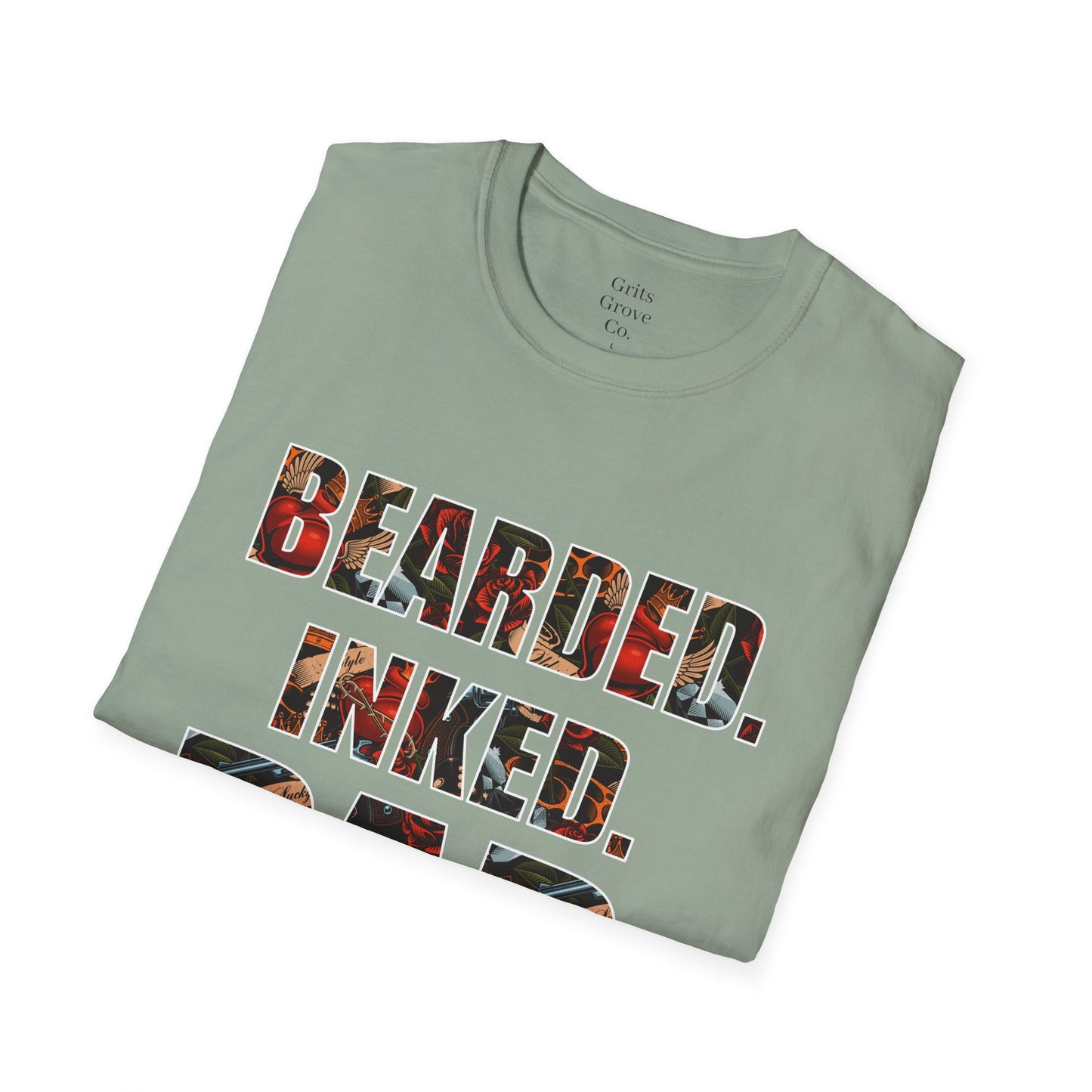 Bearded Inked Unisex Softstyle T-Shirt