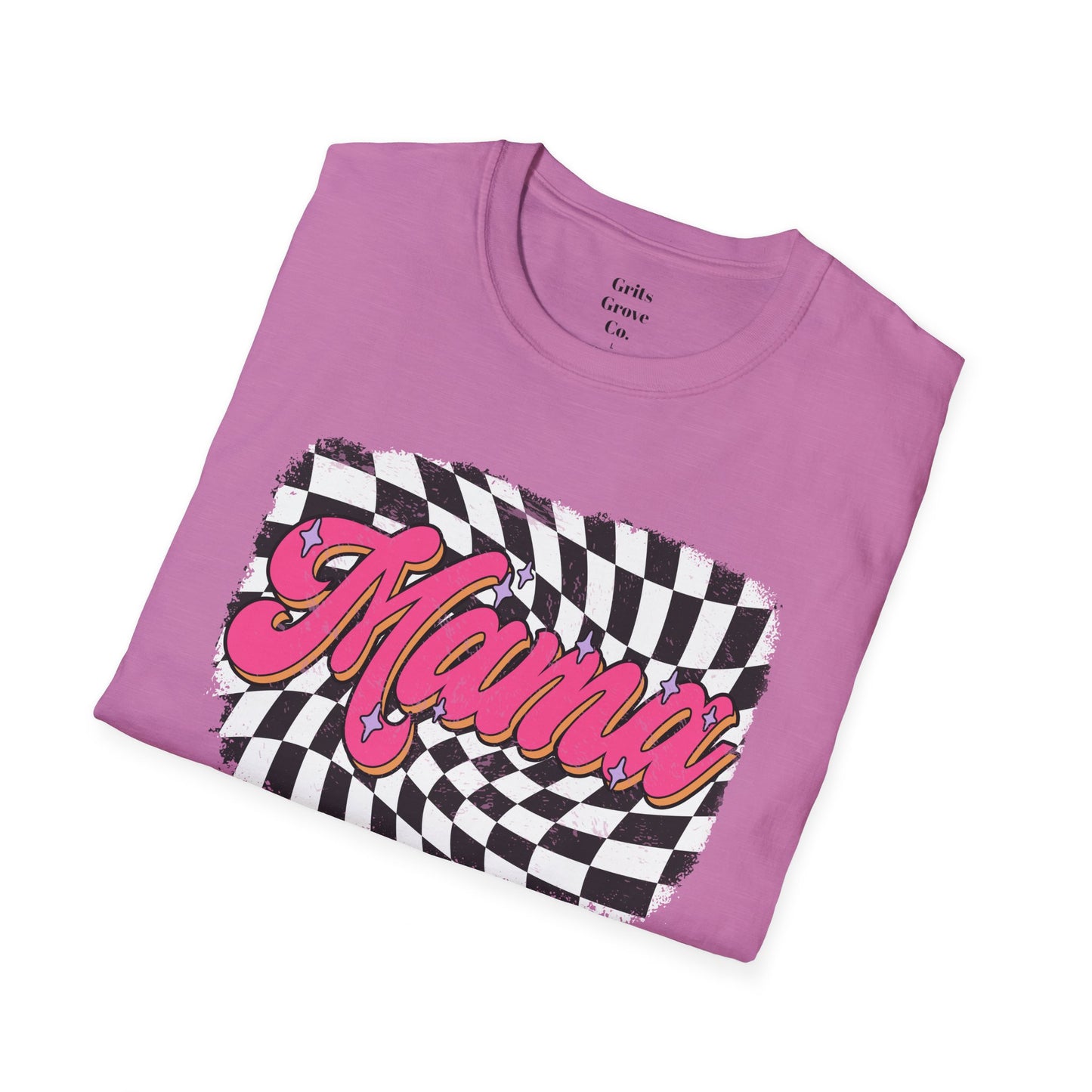 Checkered Mams Unisex Softstyle T-Shirt