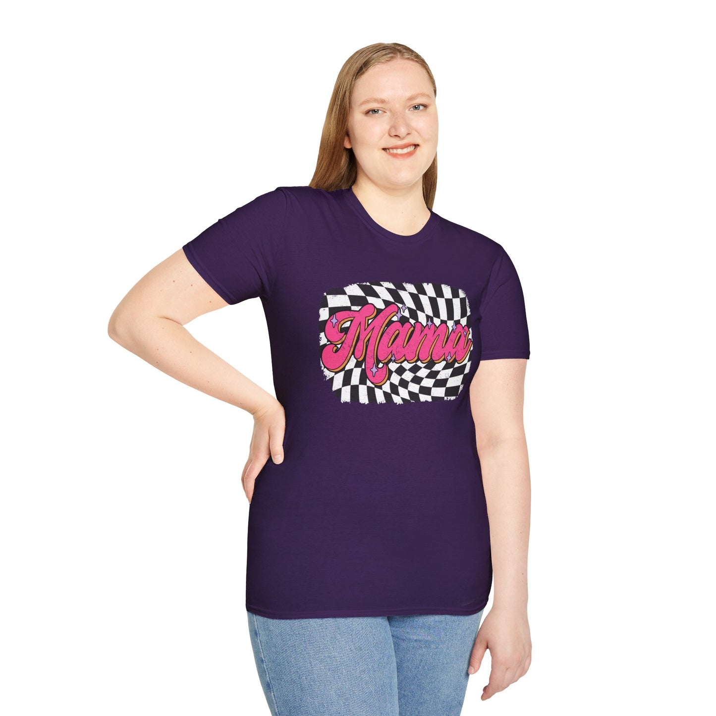 Checkered Mams Unisex Softstyle T-Shirt