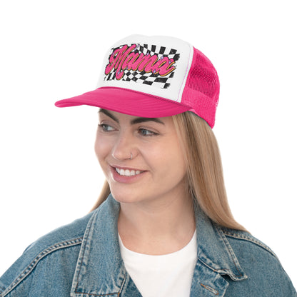 Mama Checkered Trucker Cap