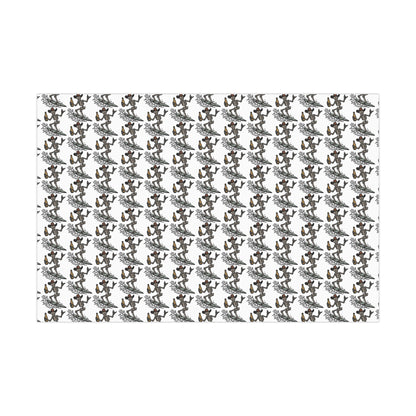 Surfing Skull Gift Wrap Papers