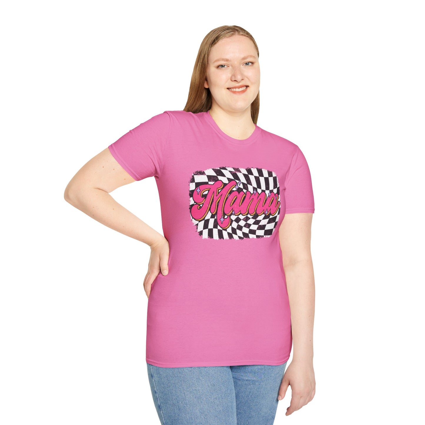 Checkered Mams Unisex Softstyle T-Shirt