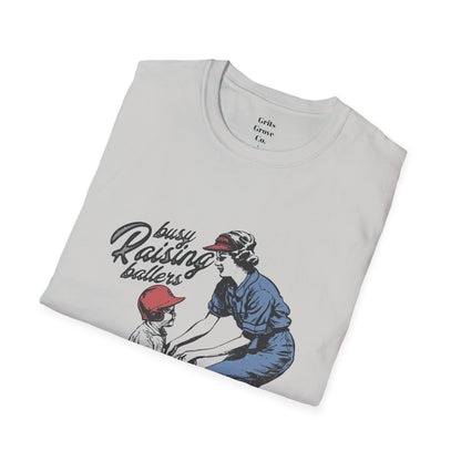 Busy Raising Ballers Unisex Softstyle T-Shirt