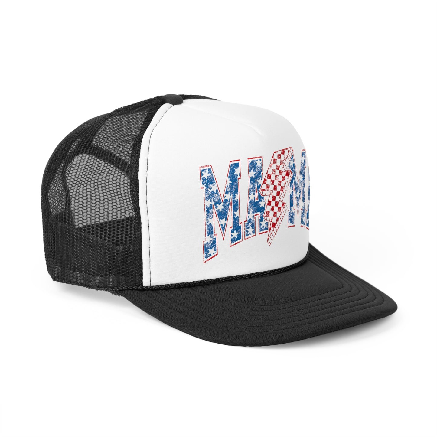 Mama American Lighting Bolt Trucker Cap