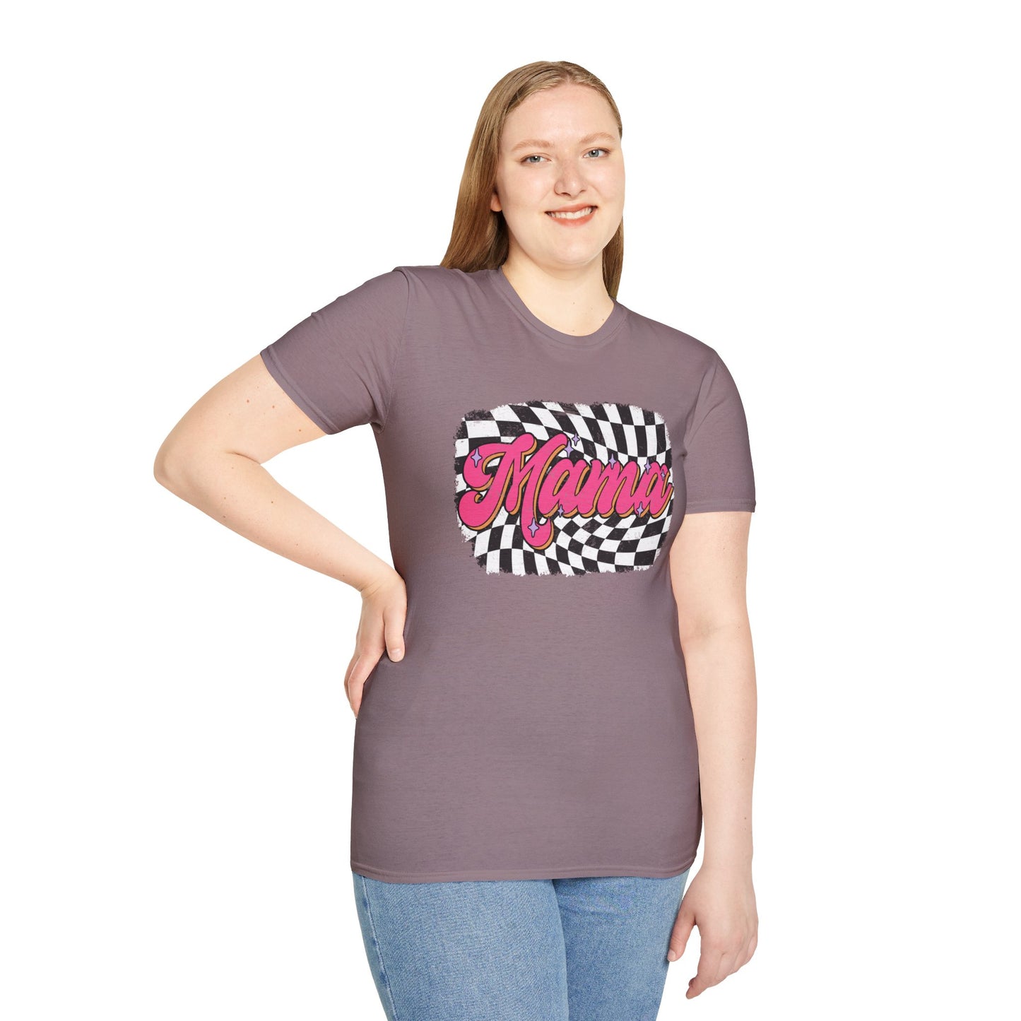 Checkered Mams Unisex Softstyle T-Shirt