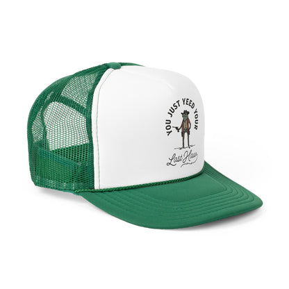 Yeed Your Last Haw Frog Trucker Cap