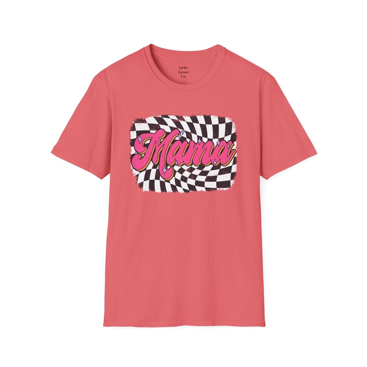 Checkered Mams Unisex Softstyle T-Shirt