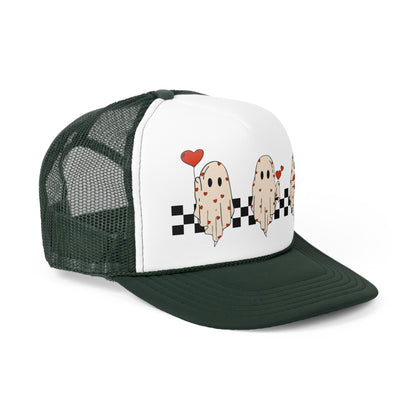 Valentines Ghost Trucker Caps