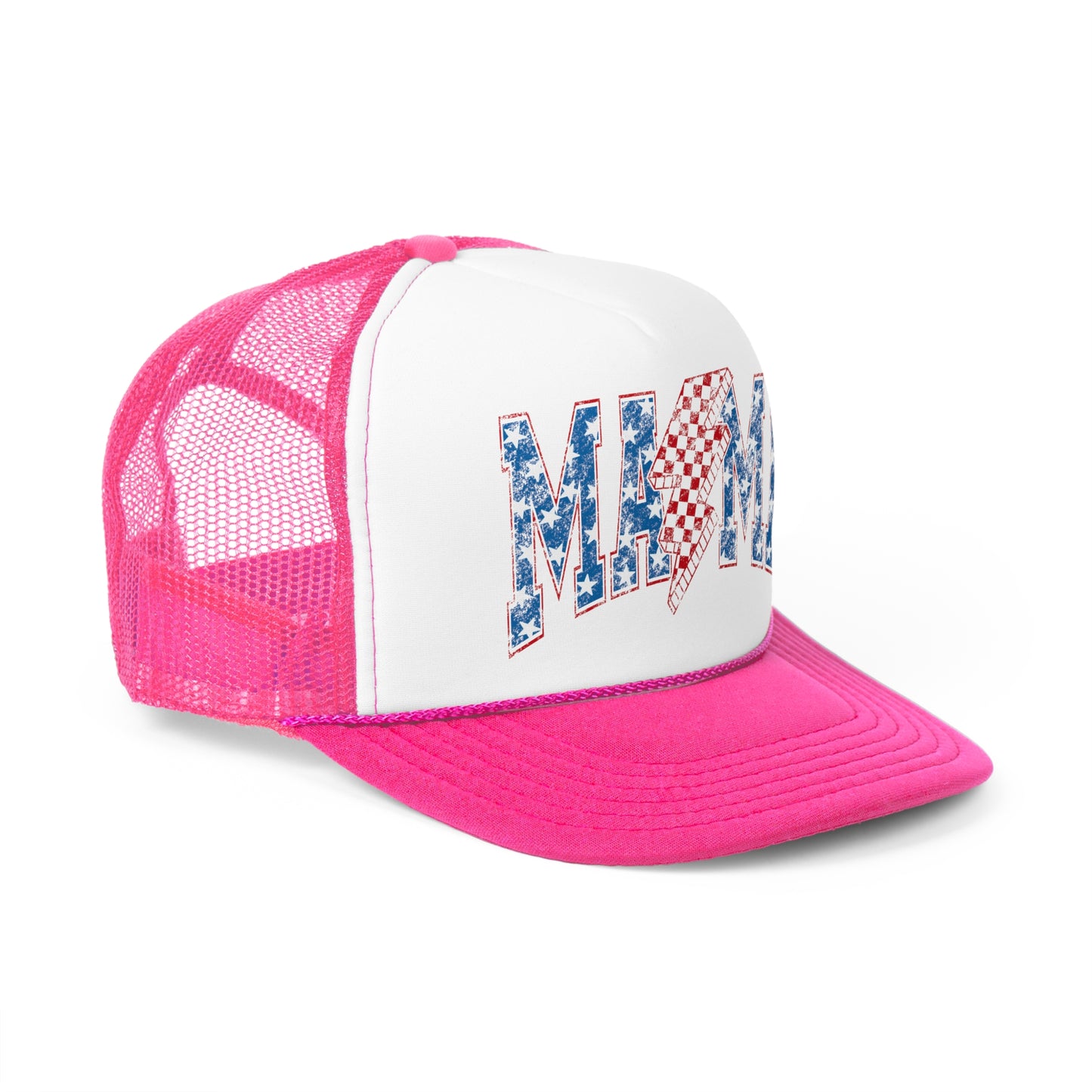 Mama American Lighting Bolt Trucker Cap