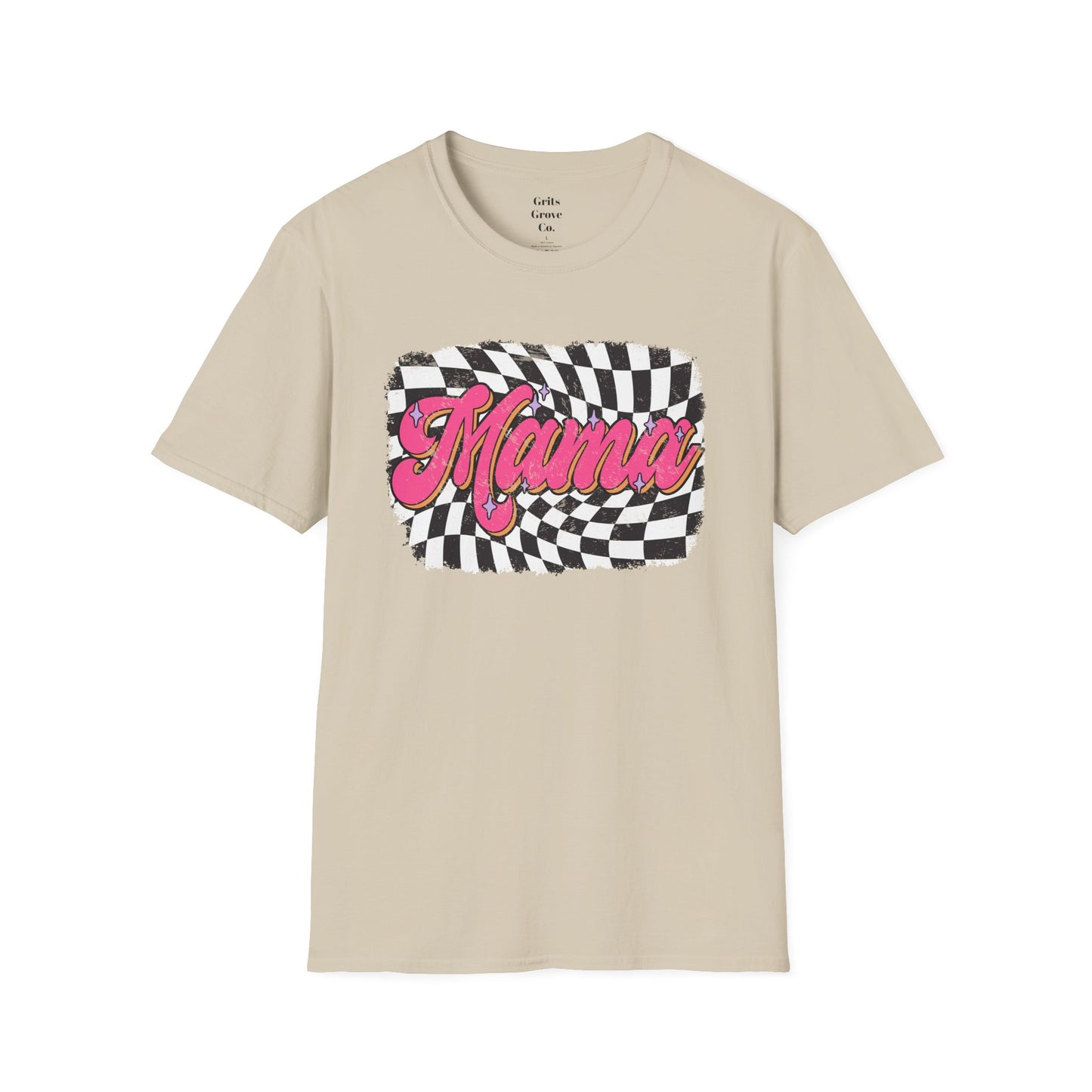 Checkered Mams Unisex Softstyle T-Shirt