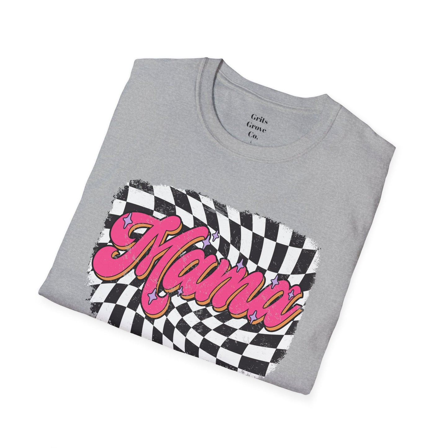 Checkered Mams Unisex Softstyle T-Shirt