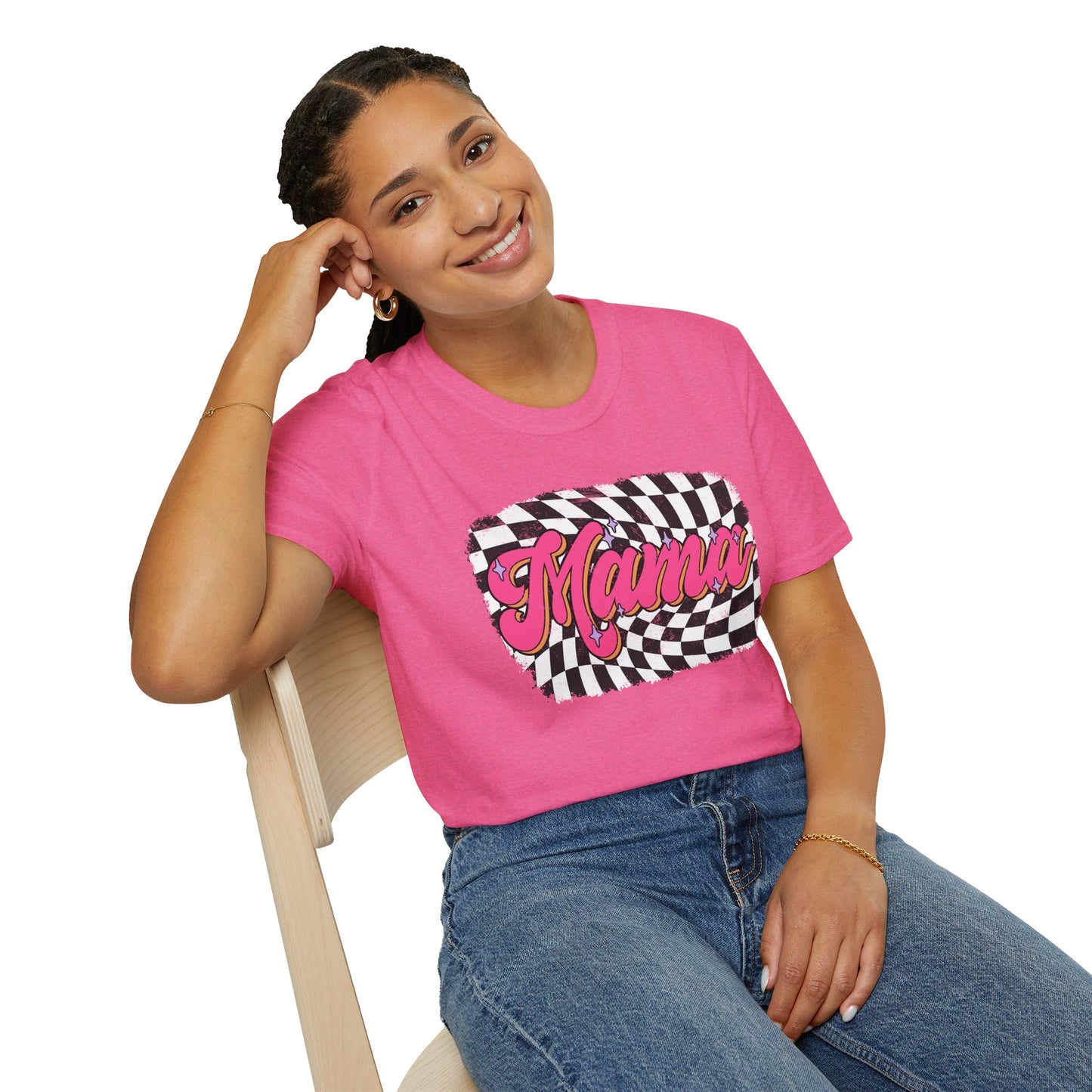 Checkered Mams Unisex Softstyle T-Shirt