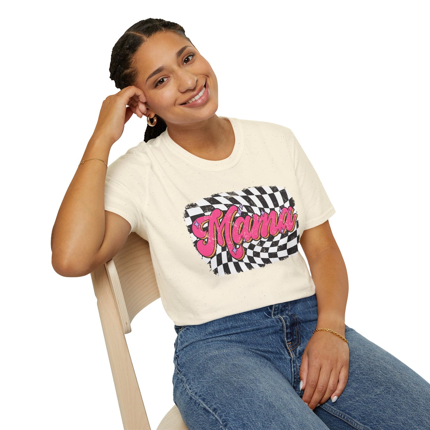 Checkered Mams Unisex Softstyle T-Shirt