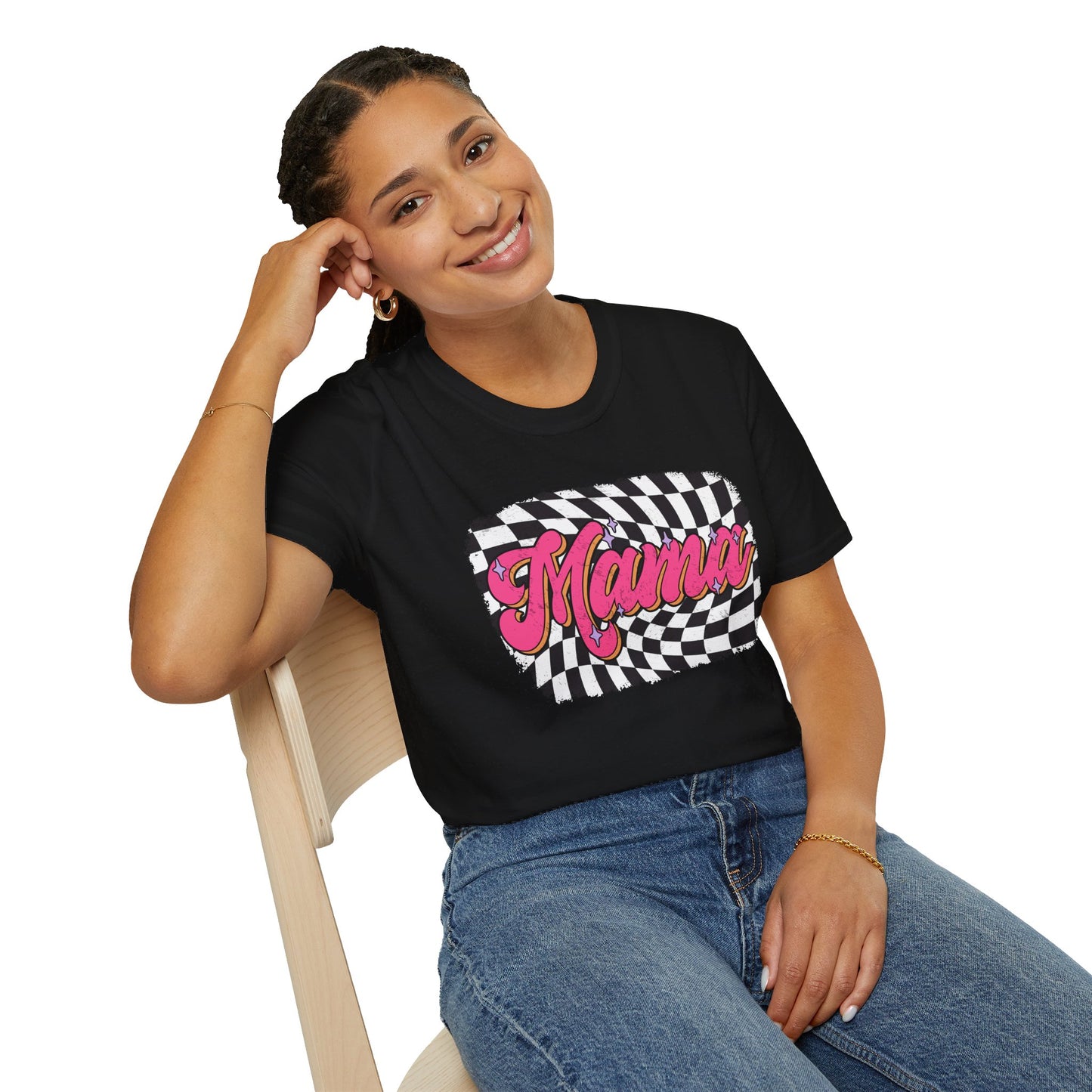 Checkered Mams Unisex Softstyle T-Shirt