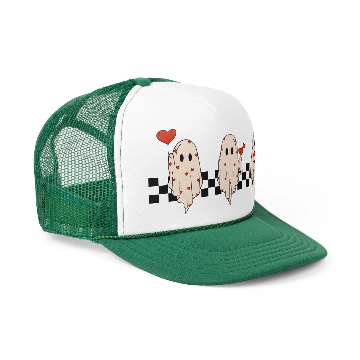 Valentines Ghost Trucker Caps