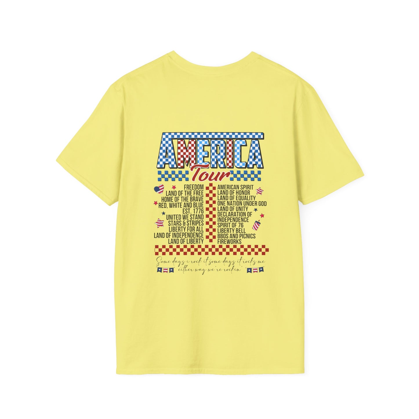 America Tour Unisex Softstyle T-Shirt