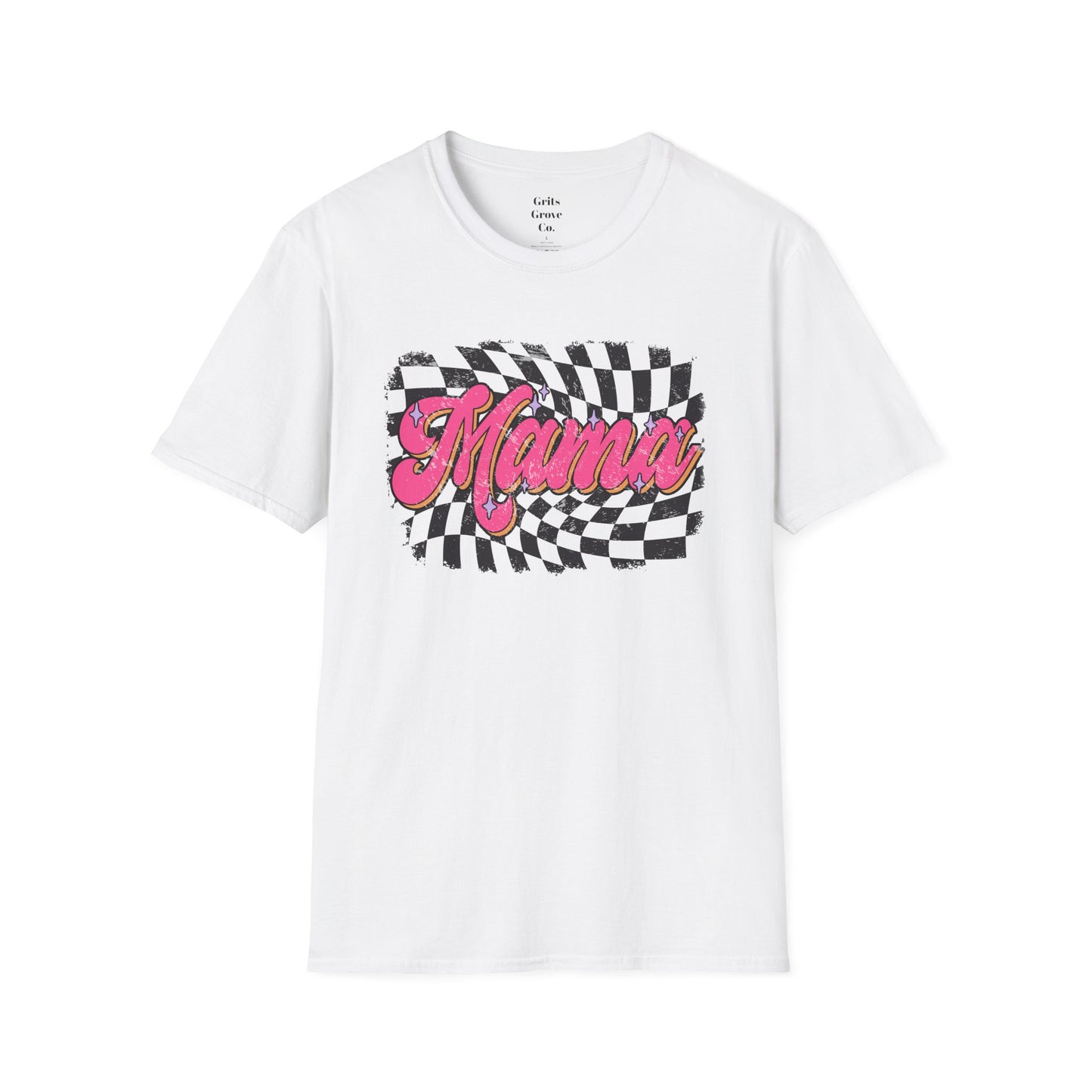 Checkered Mams Unisex Softstyle T-Shirt