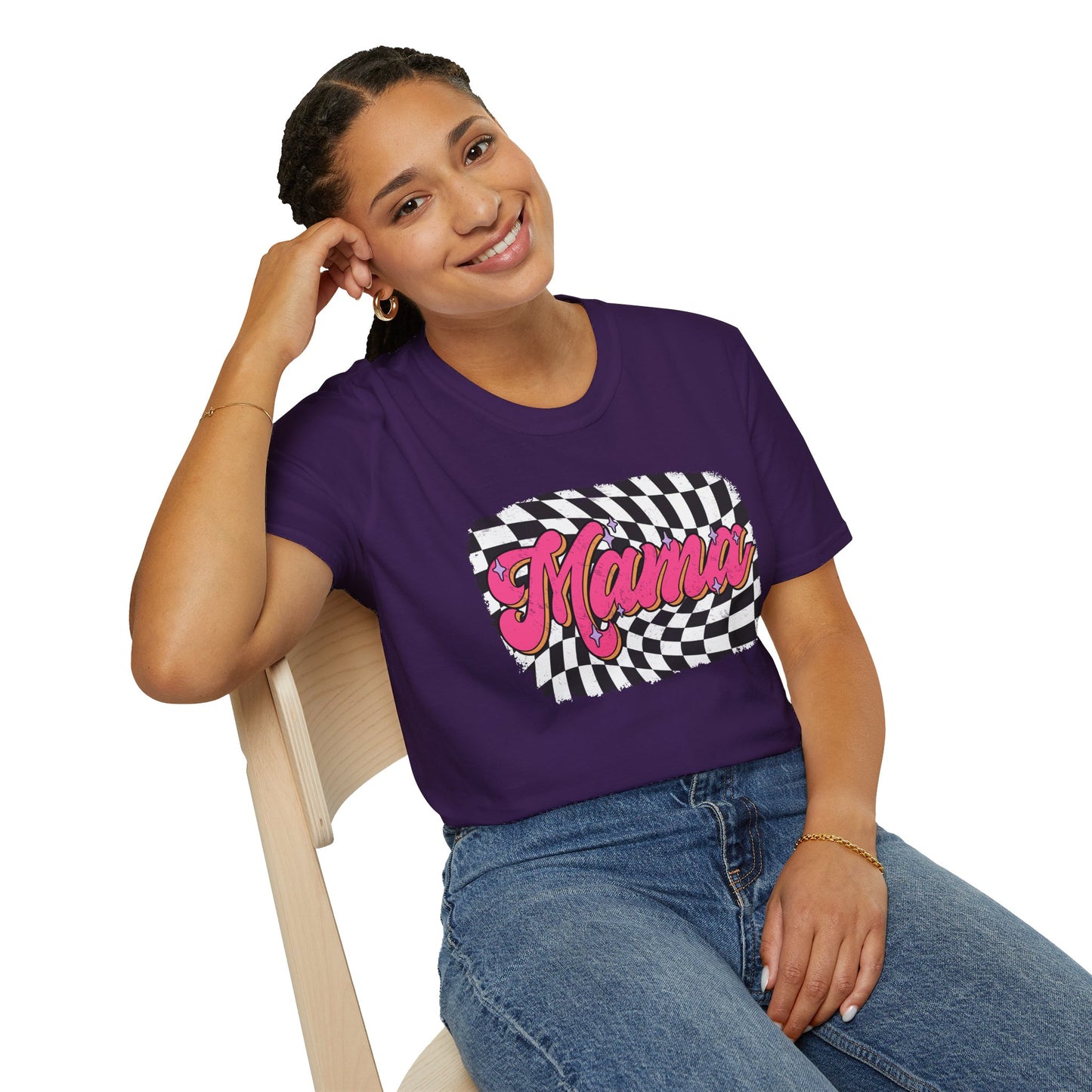 Checkered Mams Unisex Softstyle T-Shirt